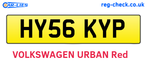 HY56KYP are the vehicle registration plates.
