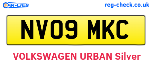 NV09MKC are the vehicle registration plates.