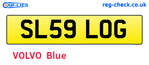SL59LOG are the vehicle registration plates.