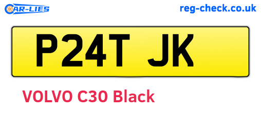 P24TJK are the vehicle registration plates.