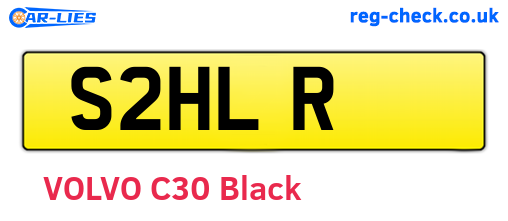 S2HLR are the vehicle registration plates.