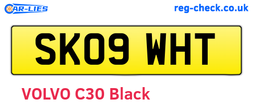 SK09WHT are the vehicle registration plates.