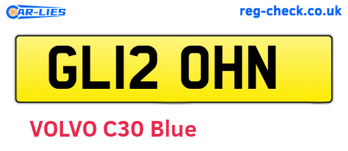GL12OHN are the vehicle registration plates.