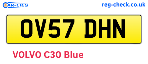 OV57DHN are the vehicle registration plates.