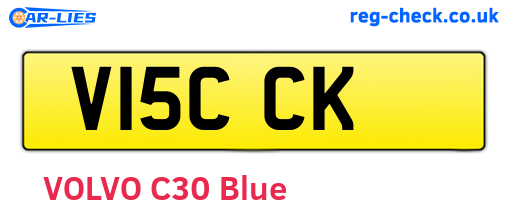 V15CCK are the vehicle registration plates.