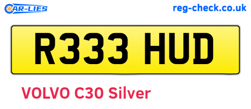 R333HUD are the vehicle registration plates.