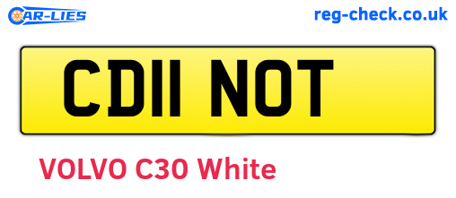 CD11NOT are the vehicle registration plates.