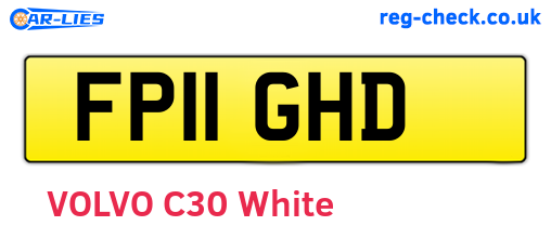 FP11GHD are the vehicle registration plates.
