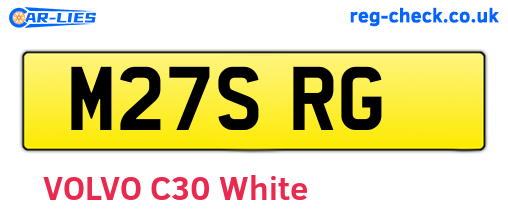M27SRG are the vehicle registration plates.