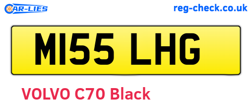 M155LHG are the vehicle registration plates.