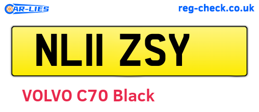 NL11ZSY are the vehicle registration plates.
