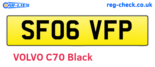 SF06VFP are the vehicle registration plates.