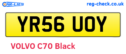 YR56UOY are the vehicle registration plates.
