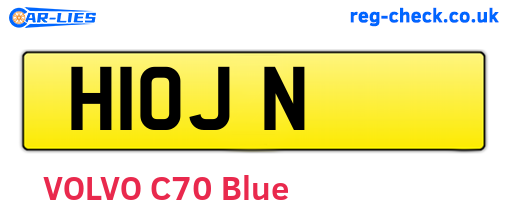 H1OJN are the vehicle registration plates.