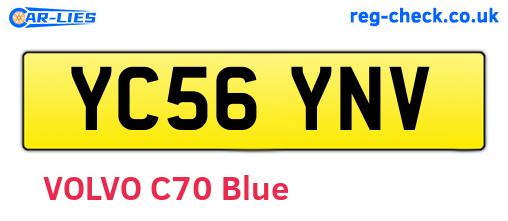 YC56YNV are the vehicle registration plates.