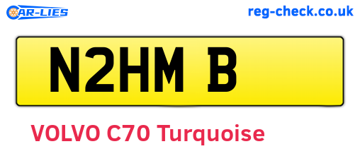 N2HMB are the vehicle registration plates.