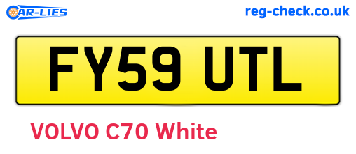 FY59UTL are the vehicle registration plates.