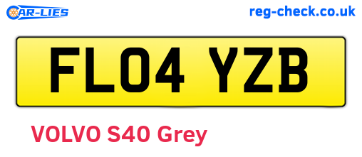 FL04YZB are the vehicle registration plates.