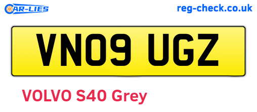 VN09UGZ are the vehicle registration plates.
