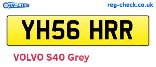 YH56HRR are the vehicle registration plates.