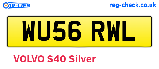 WU56RWL are the vehicle registration plates.
