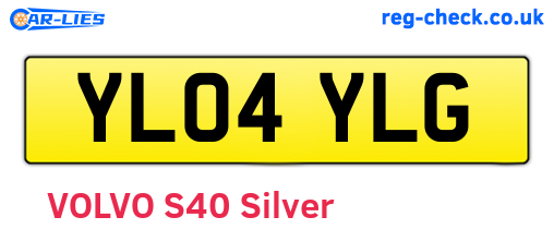 YL04YLG are the vehicle registration plates.