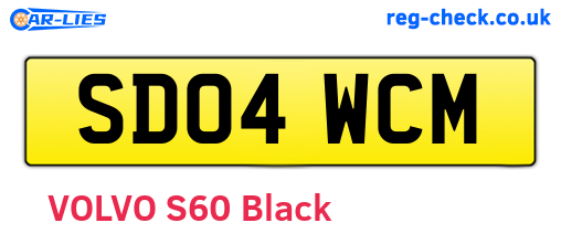 SD04WCM are the vehicle registration plates.