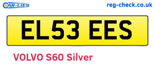 EL53EES are the vehicle registration plates.