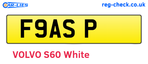 F9ASP are the vehicle registration plates.