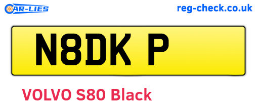 N8DKP are the vehicle registration plates.