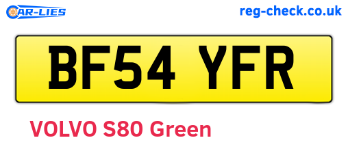 BF54YFR are the vehicle registration plates.