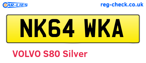 NK64WKA are the vehicle registration plates.