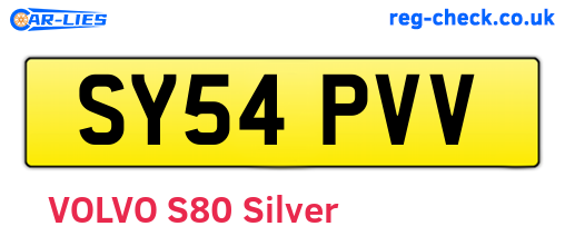 SY54PVV are the vehicle registration plates.