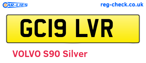 GC19LVR are the vehicle registration plates.