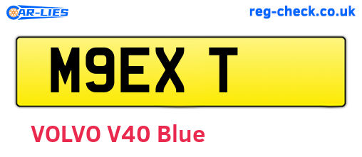 M9EXT are the vehicle registration plates.