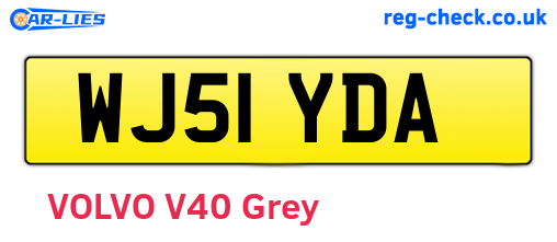 WJ51YDA are the vehicle registration plates.