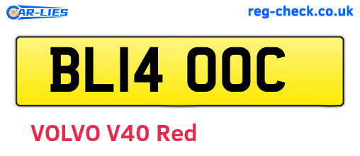 BL14OOC are the vehicle registration plates.