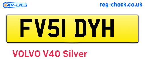 FV51DYH are the vehicle registration plates.