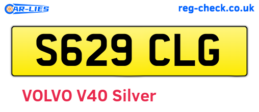 S629CLG are the vehicle registration plates.
