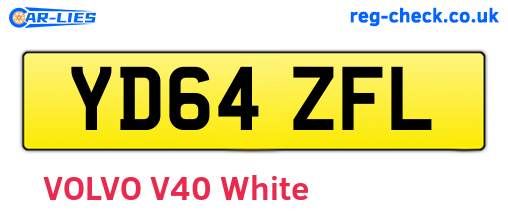 YD64ZFL are the vehicle registration plates.