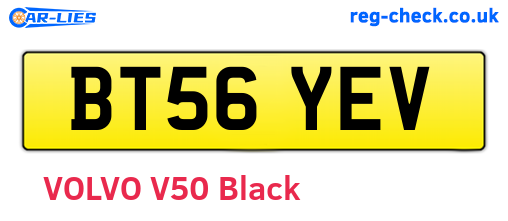 BT56YEV are the vehicle registration plates.