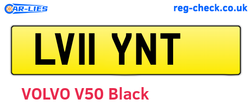 LV11YNT are the vehicle registration plates.
