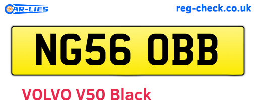 NG56OBB are the vehicle registration plates.