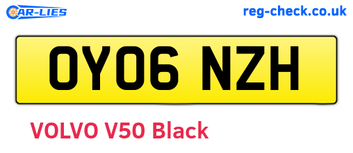 OY06NZH are the vehicle registration plates.