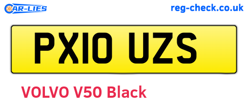 PX10UZS are the vehicle registration plates.