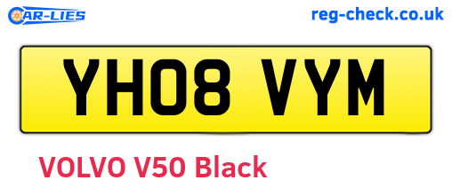 YH08VYM are the vehicle registration plates.