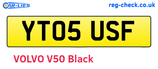 YT05USF are the vehicle registration plates.