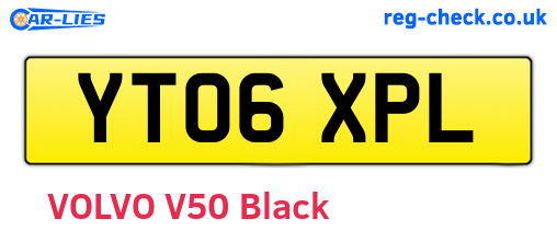 YT06XPL are the vehicle registration plates.