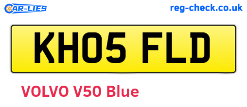KH05FLD are the vehicle registration plates.