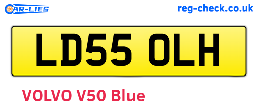 LD55OLH are the vehicle registration plates.